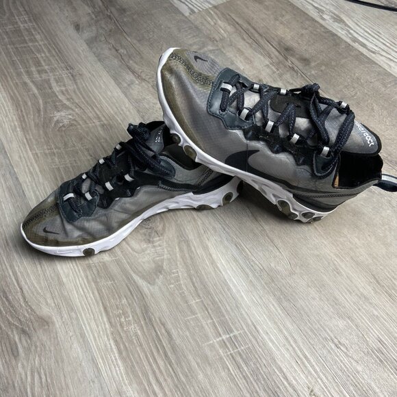 Nike React Element 87 Anthracite Black Gray Shoes Men's Size 5 Women's 6.5 - Picture 4 of 10